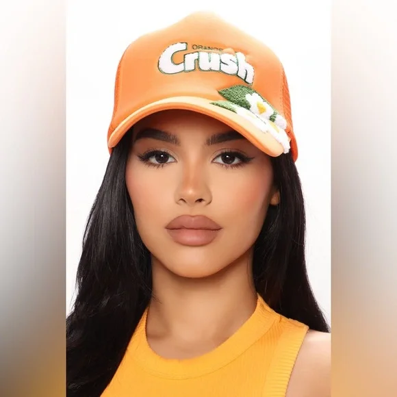 NWOT RARE “Organge Crush” Trucker Hat OS - Picture 2 of 11